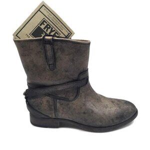 Frye 76980 Lindsay‎ Plate Women Short Leather Boots Size 6 B